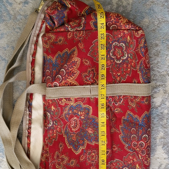 Paisley Floral Weekender Overnight Tote Duffel Shoulder Bag - Picture 12 of 17